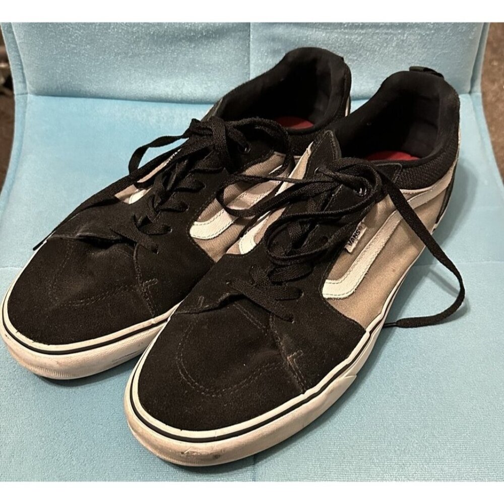 Men's 13 Vans Old Skool Off The Wall Ward Black Gray White Skate Shoes 751505